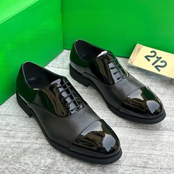#5. Bespoke black blended with wet-looks and leather shoe (sizes available: 40, 41, 42, 43, 44, 45 & 46)