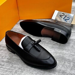 #6. Bespoke black leather loafers with tassle (sizes available: 40, 41, 42, 43, 44, 45 & 46)