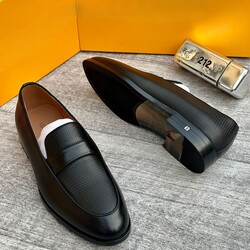 #7. Bespoke black basket embossed leather loafers (sizes available: 40, 41, 42, 43, 44, 45 & 46)