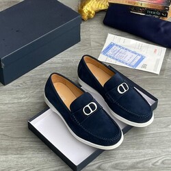 #2. Sleek Navy Blue suede loafers on a white sole (sizes available: 40, 41, 42, 43, 44, 45 & 46)